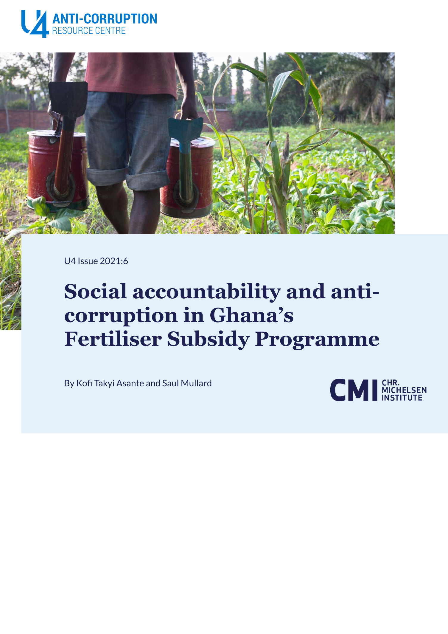 Social accountability and anti-corruption in Ghana’s Fertiliser Subsidy Programme