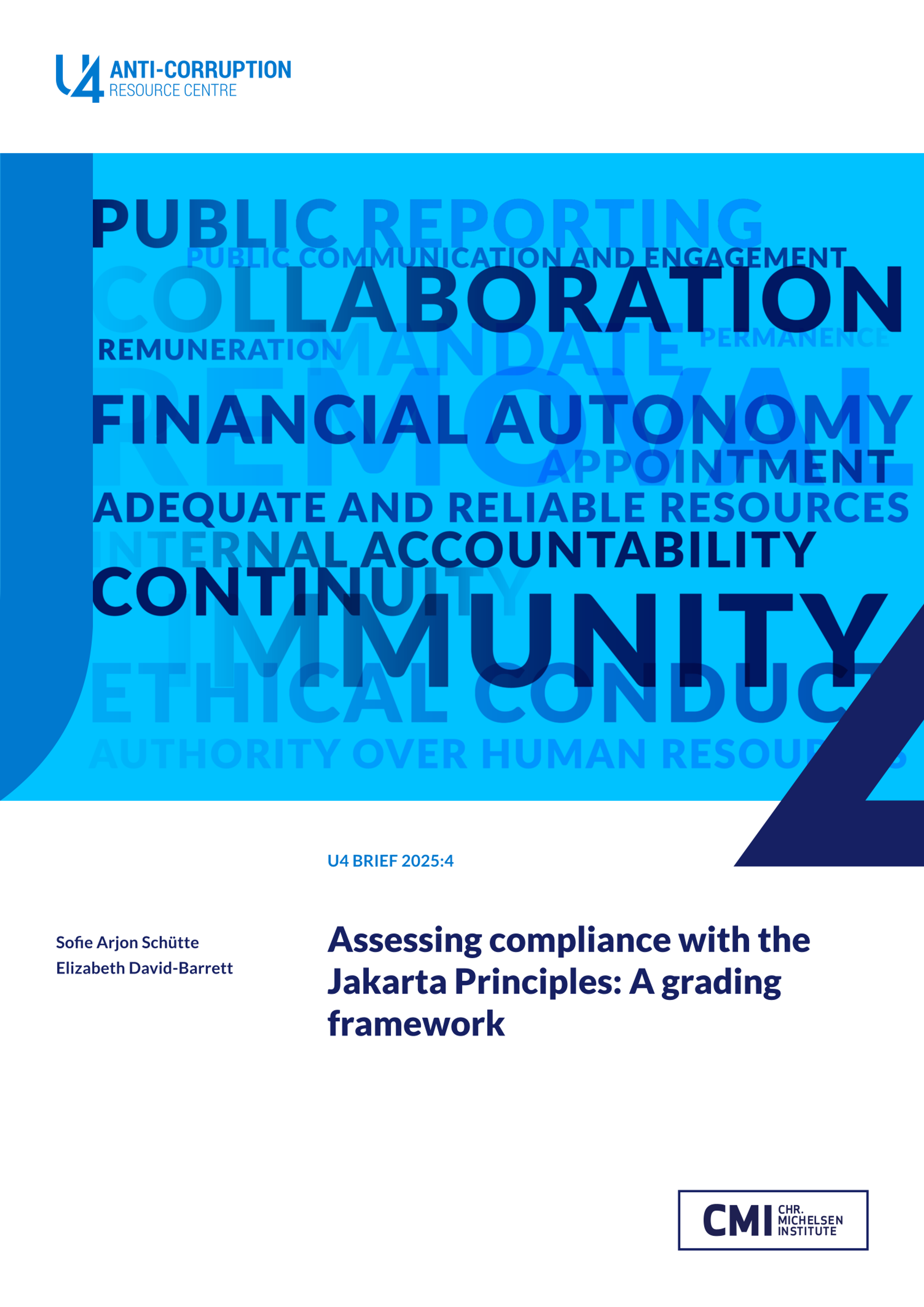 Assessing compliance with the Jakarta Principles: A grading framework