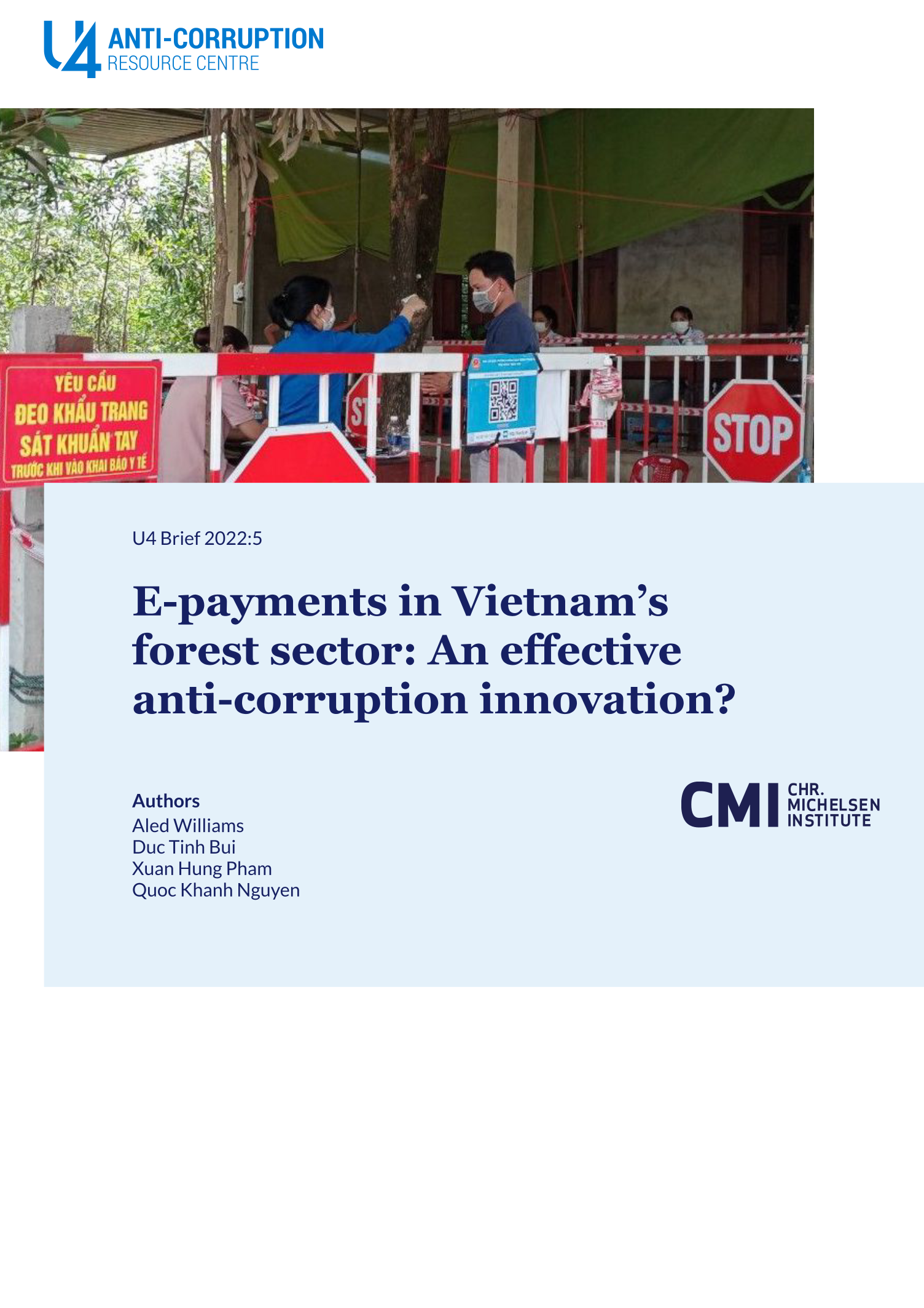 E-payments in Vietnam’s forest sector: An effective anti-corruption innovation?
