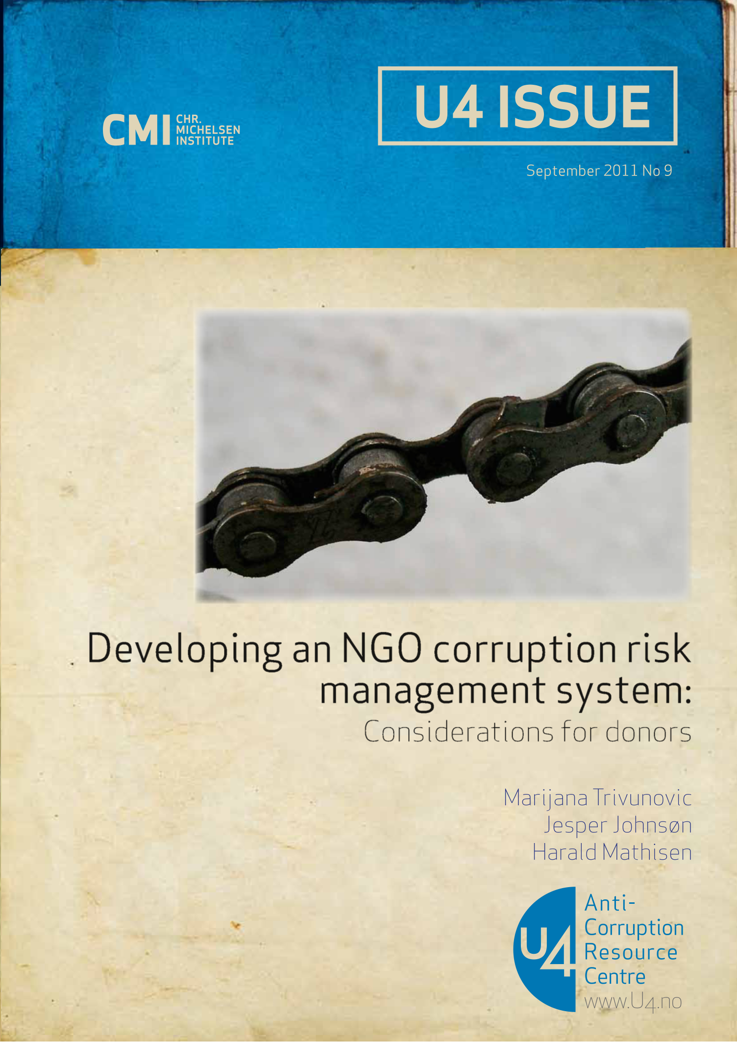 Developing an NGO corruption risk management system: Considerations for donors