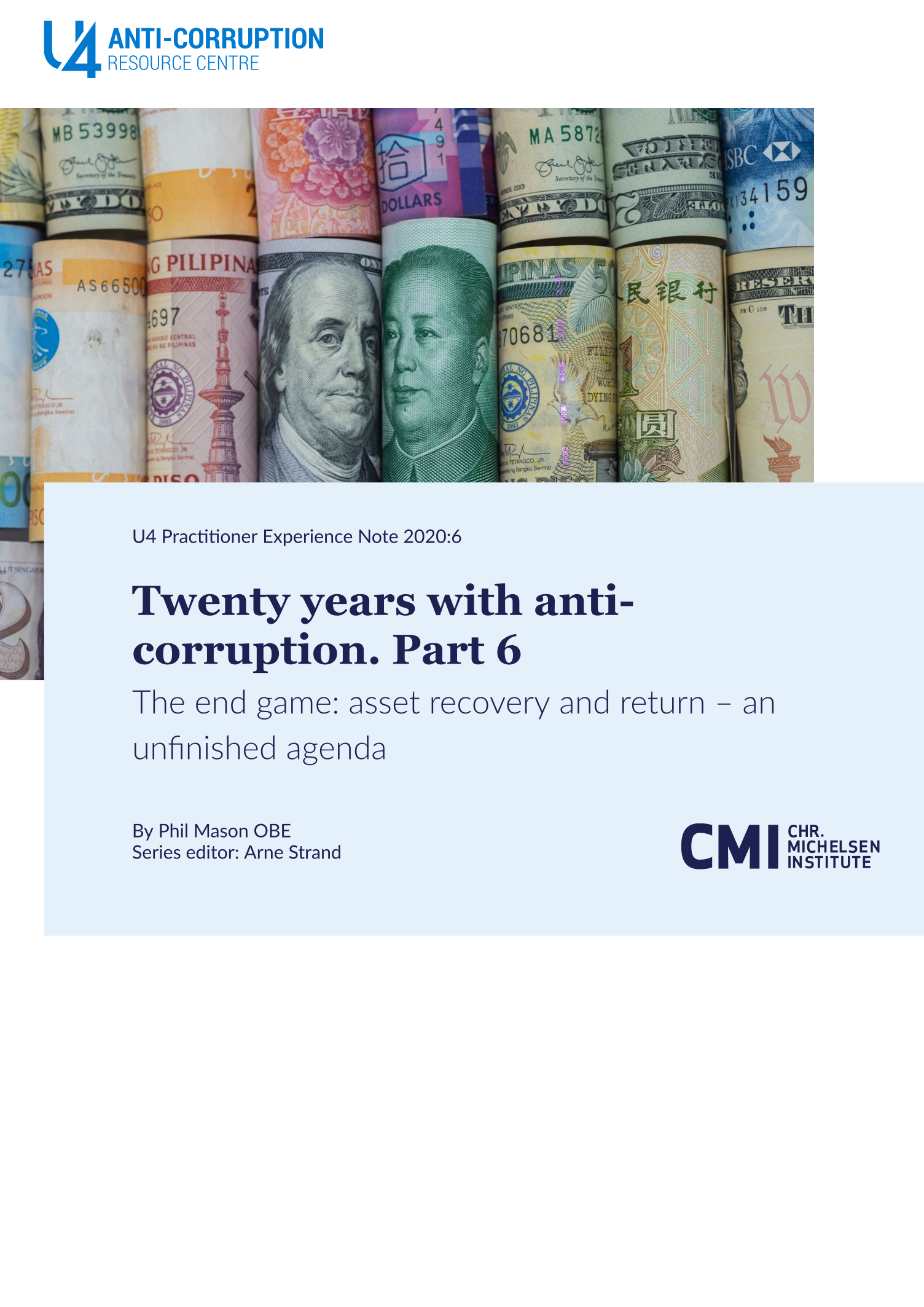 Twenty years with anti-corruption. Part 6