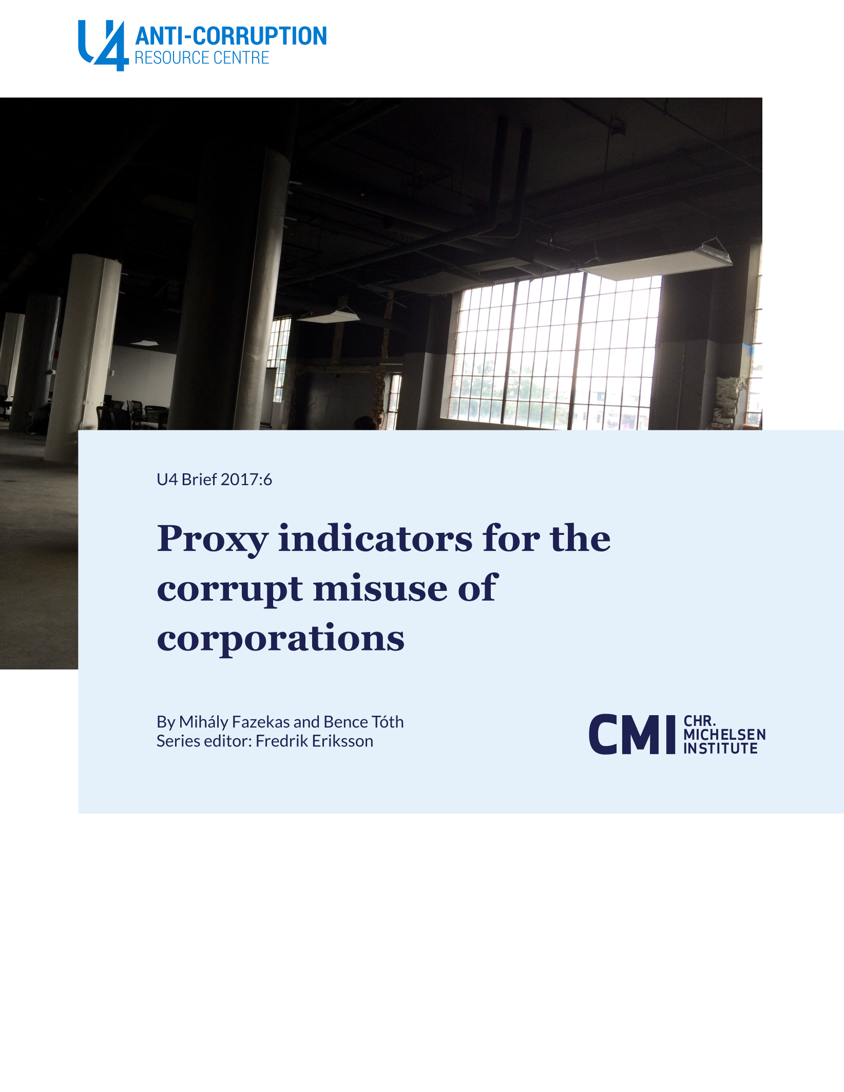 Proxy indicators for the corrupt misuse of corporations