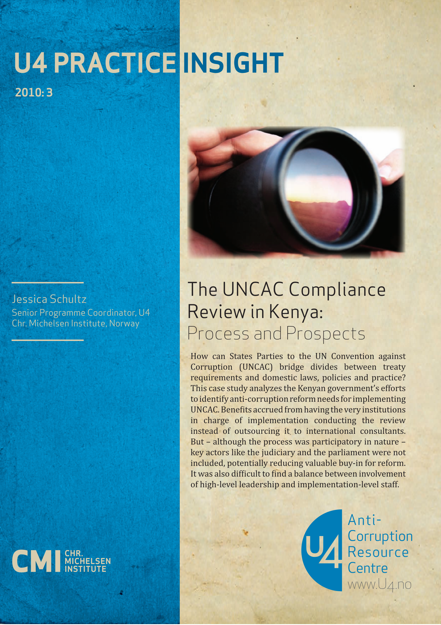 The UNCAC compliance review in Kenya: Process and prospects