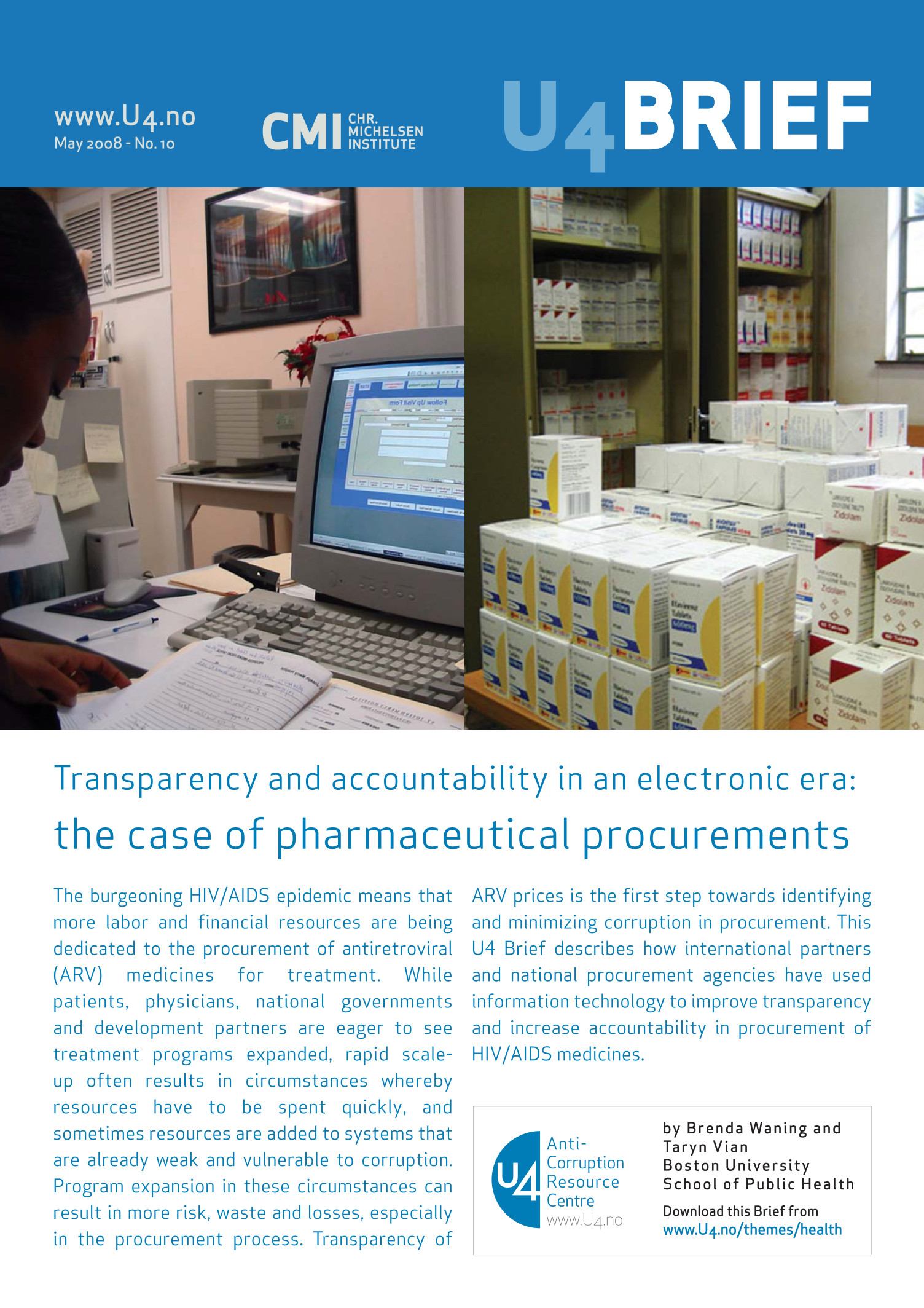 Transparency and accountability in an electronic era: The case of pharmaceutical procurements