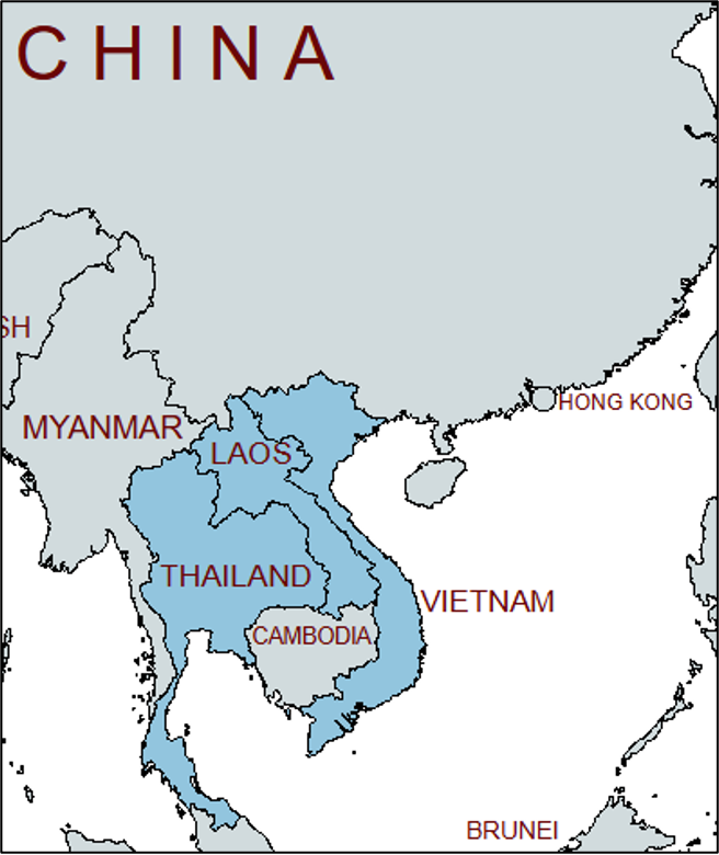 Map of Southeast Asia