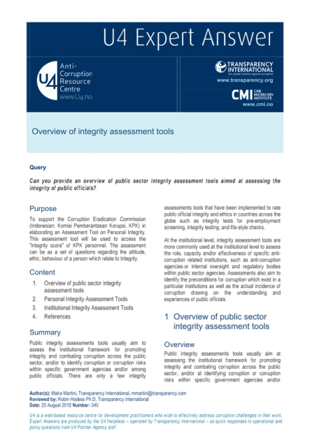 Integrity Questionnaire.pdf Overview of integrity assessment tools
