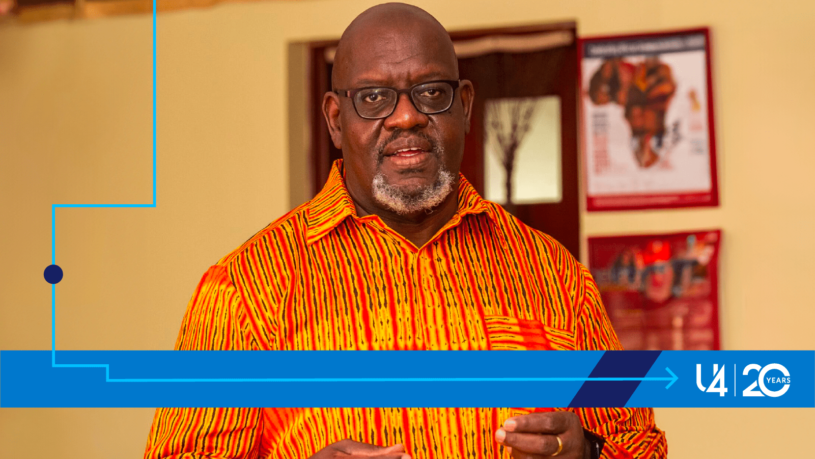 A portrait photograph of the author, John Githongo