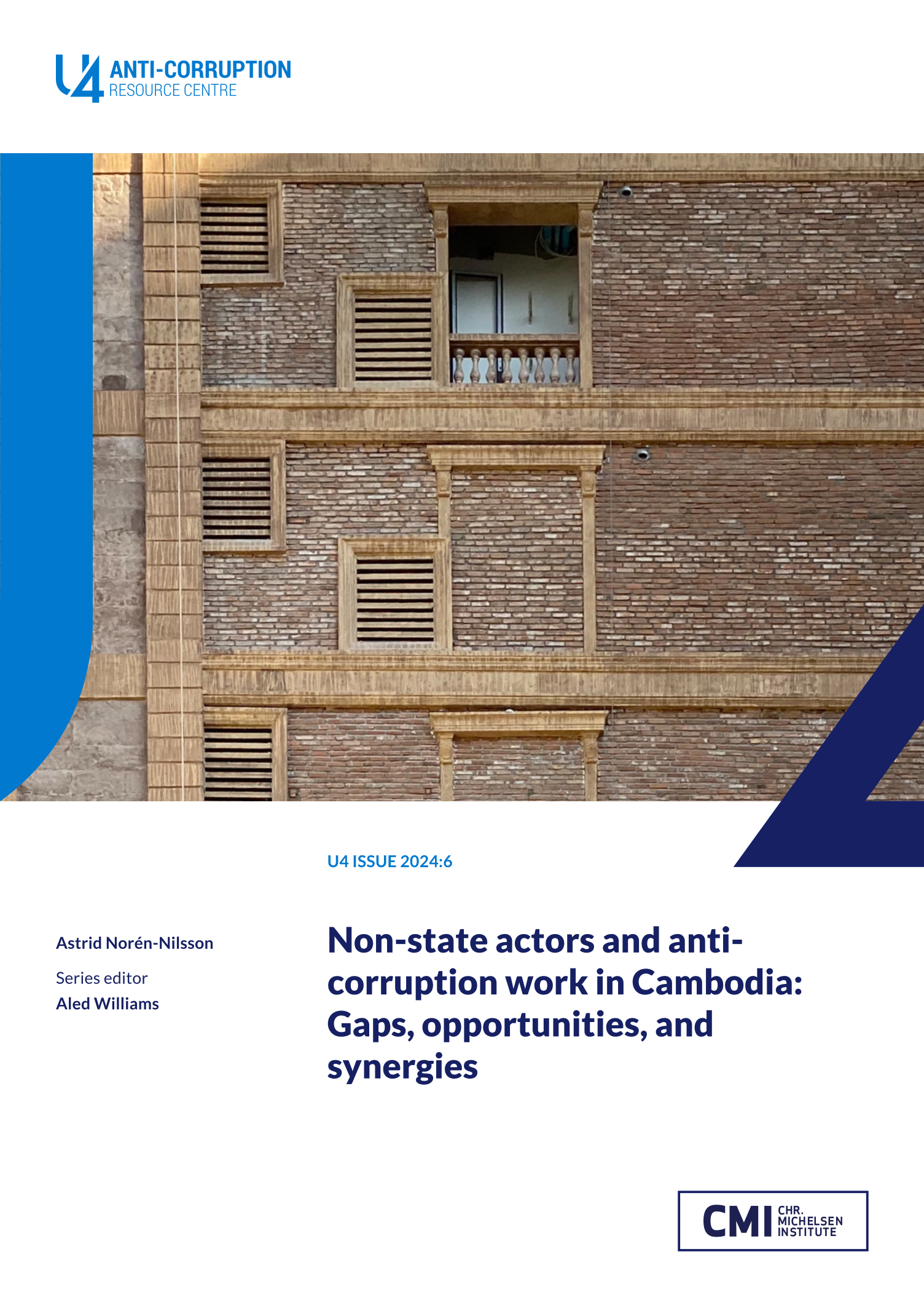 Non-state actors and anti-corruption work in Cambodia: Gaps, opportunities, and synergies