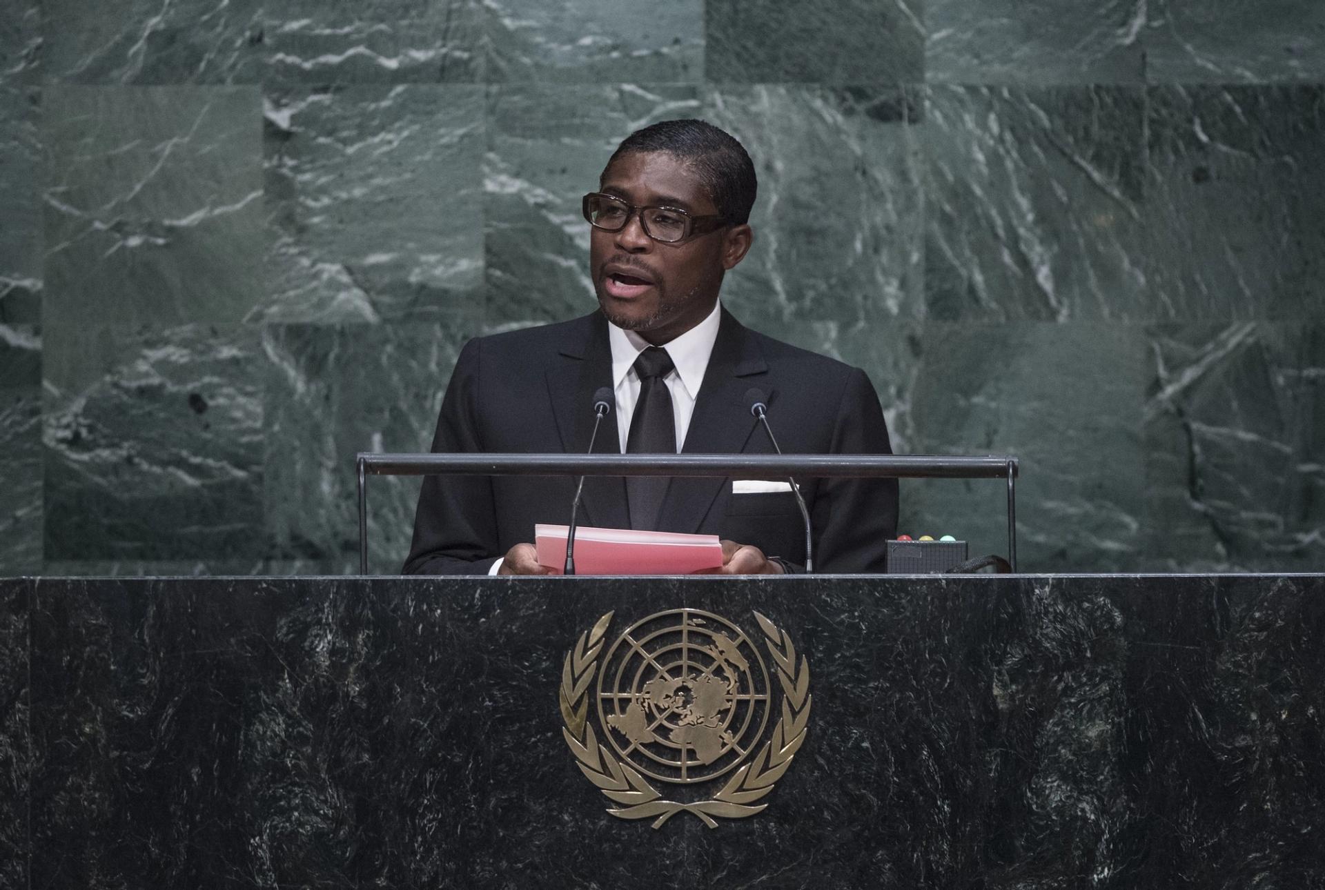 Person speaking in the United Nations