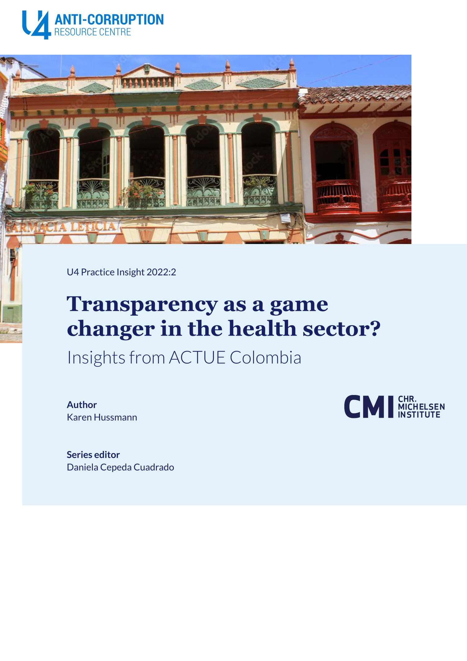 Transparency as a game changer in the health sector?