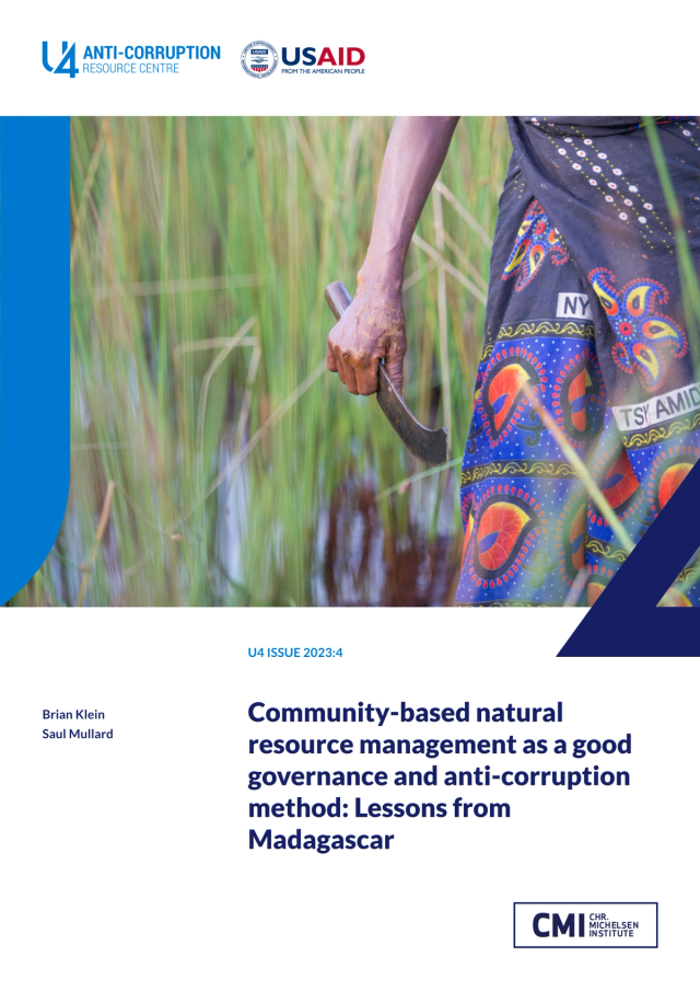 Community-based natural resource management as a good governance and ...
