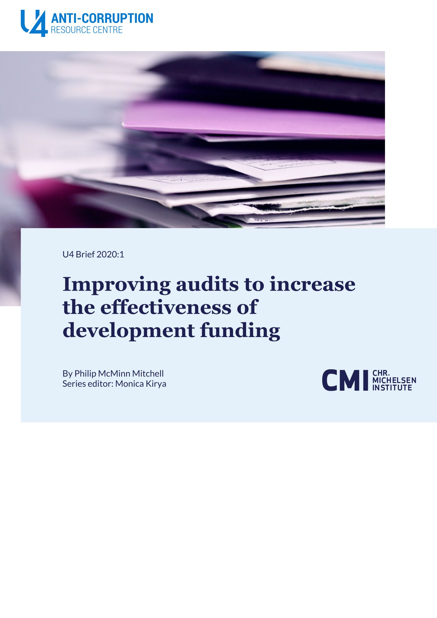 Improving audits to increase the effectiveness of development funding