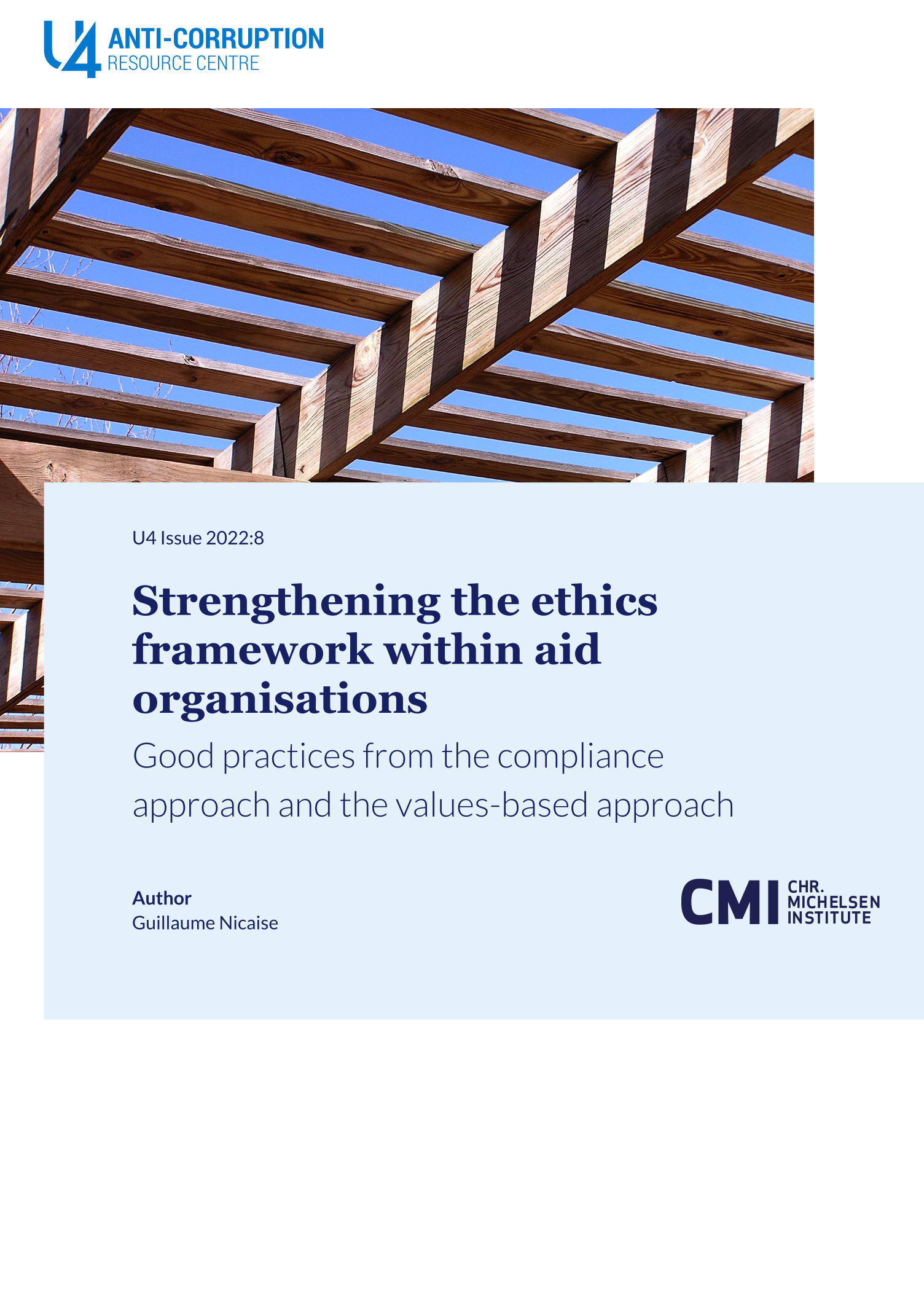 Strengthening the ethics framework within aid organisations