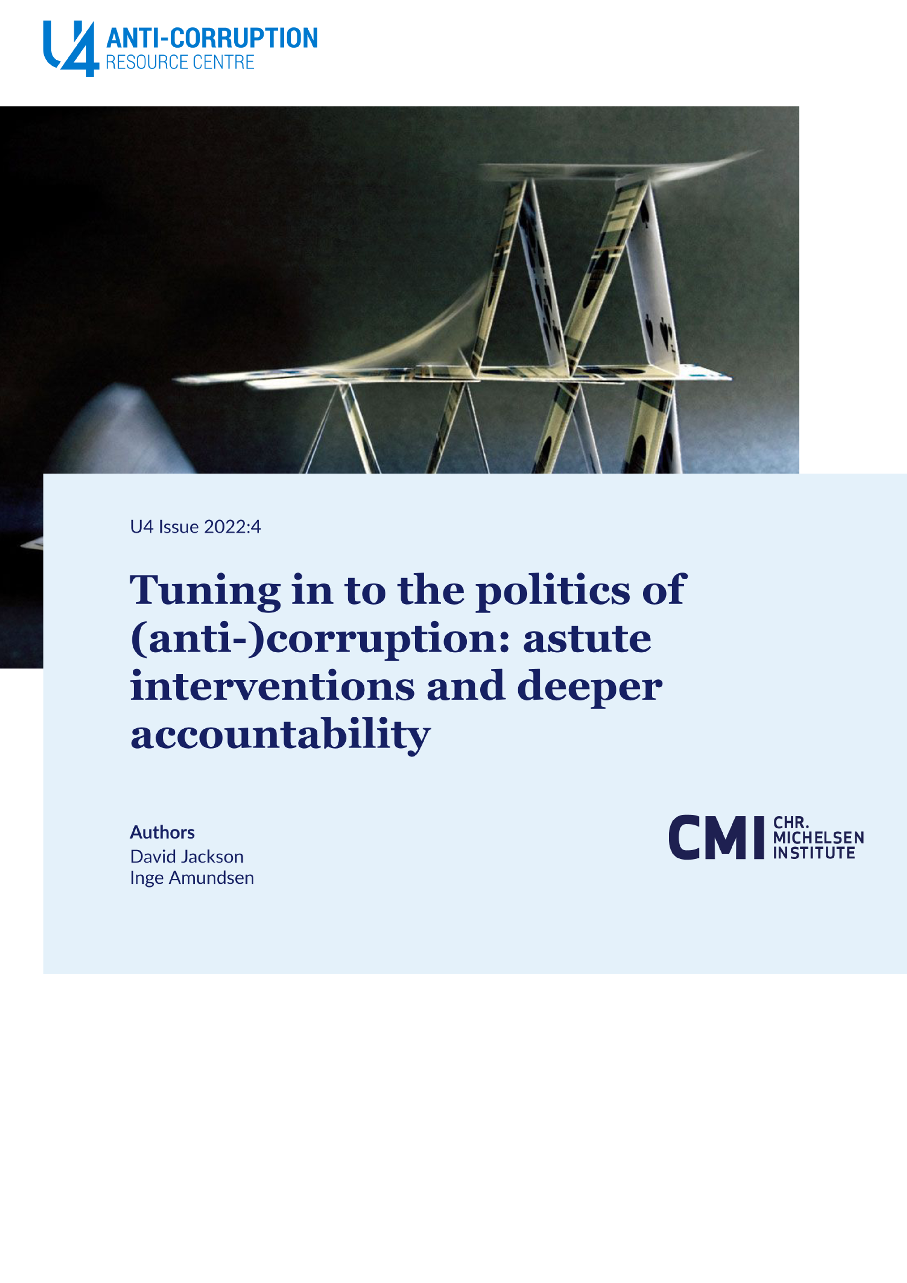 Tuning in to the politics of (anti-)corruption: astute interventions and deeper accountability