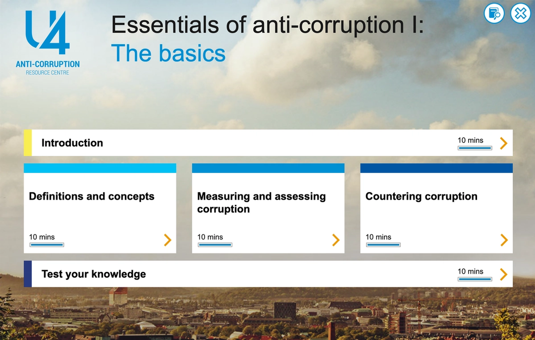 Essentials of anti-corruption I: The basics