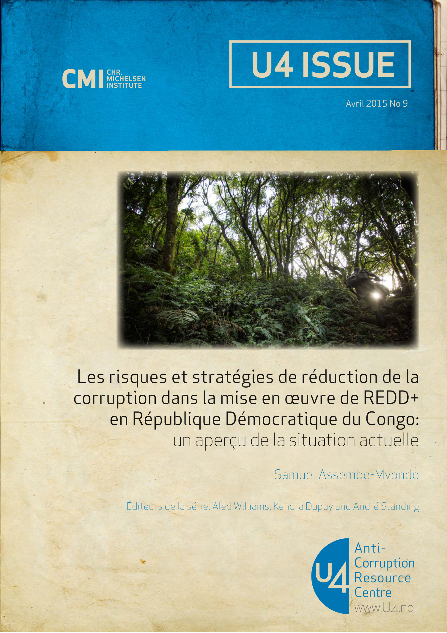 Les risques et stratégies de réduction de la corruption dans la mise en œuvre de REDD+ en République Démocratique du Congo: un aperçu de la situation actuelle