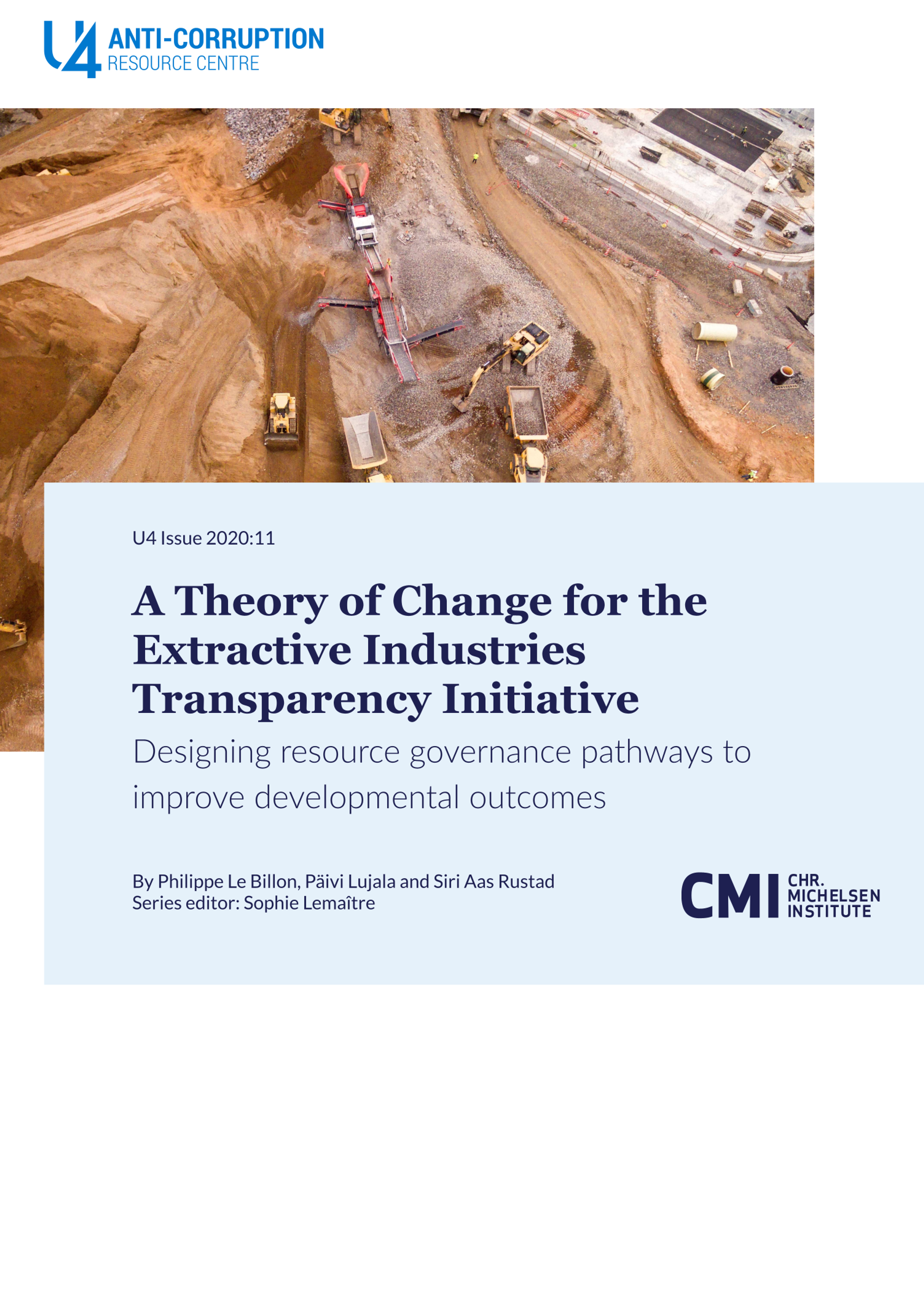 A Theory of Change for the Extractive Industries Transparency Initiative