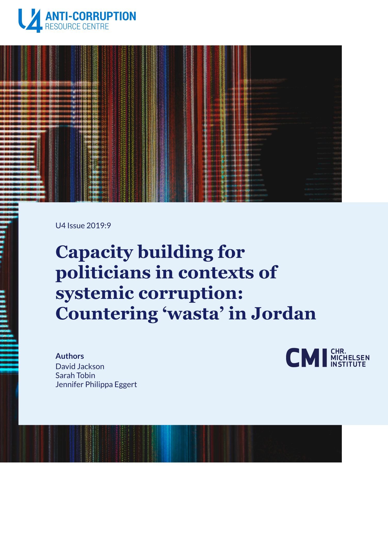 Capacity building for politicians in contexts of systemic corruption: Countering ‘wasta’ in Jordan
