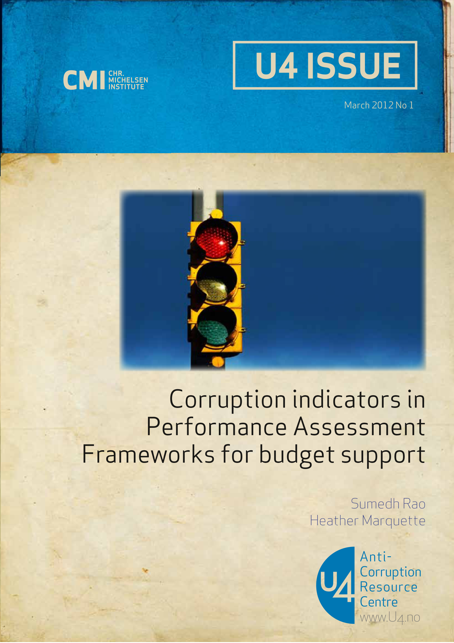 Corruption indicators in Performance Assessment Frameworks for budget support