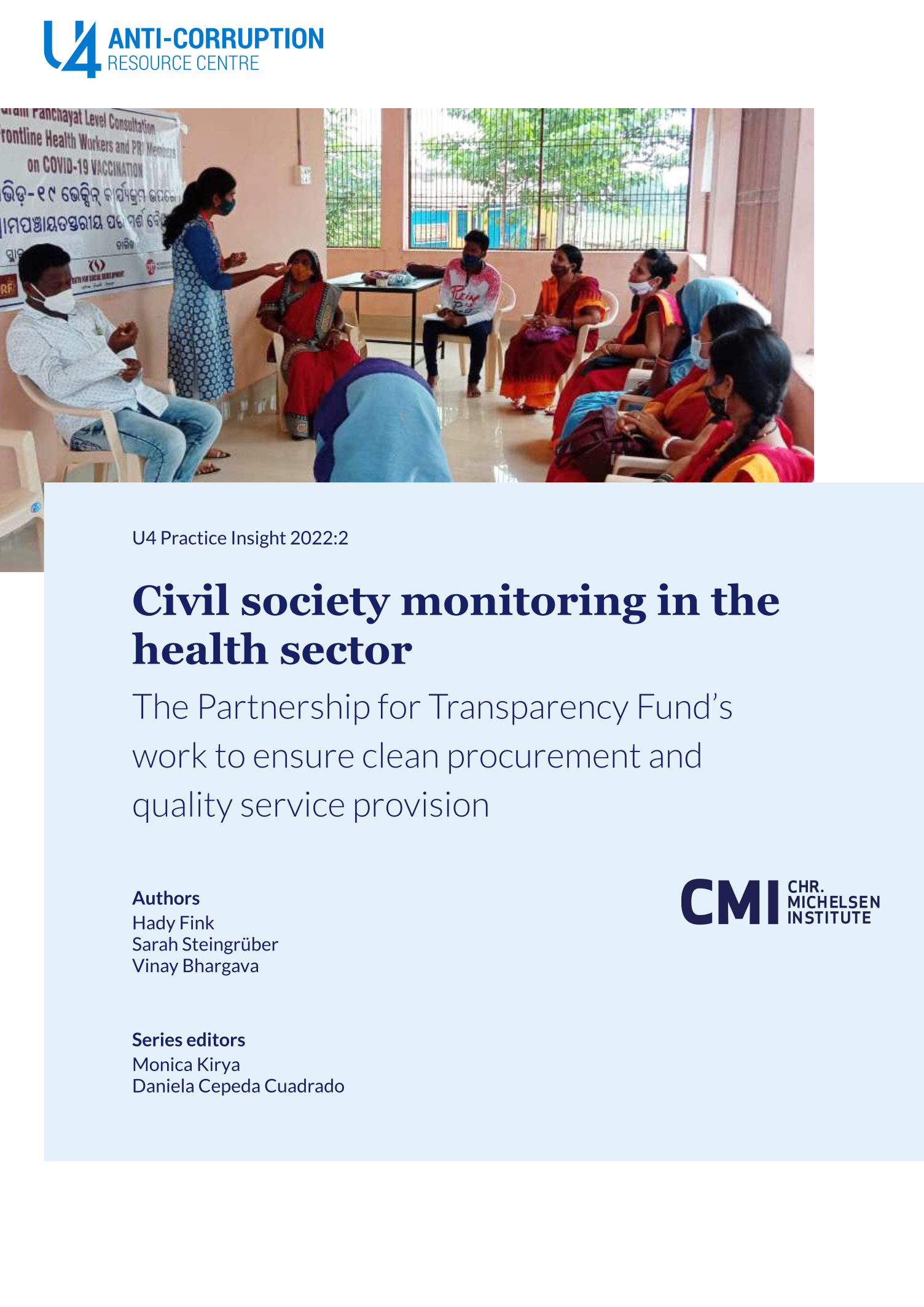 Civil society monitoring in the health sector