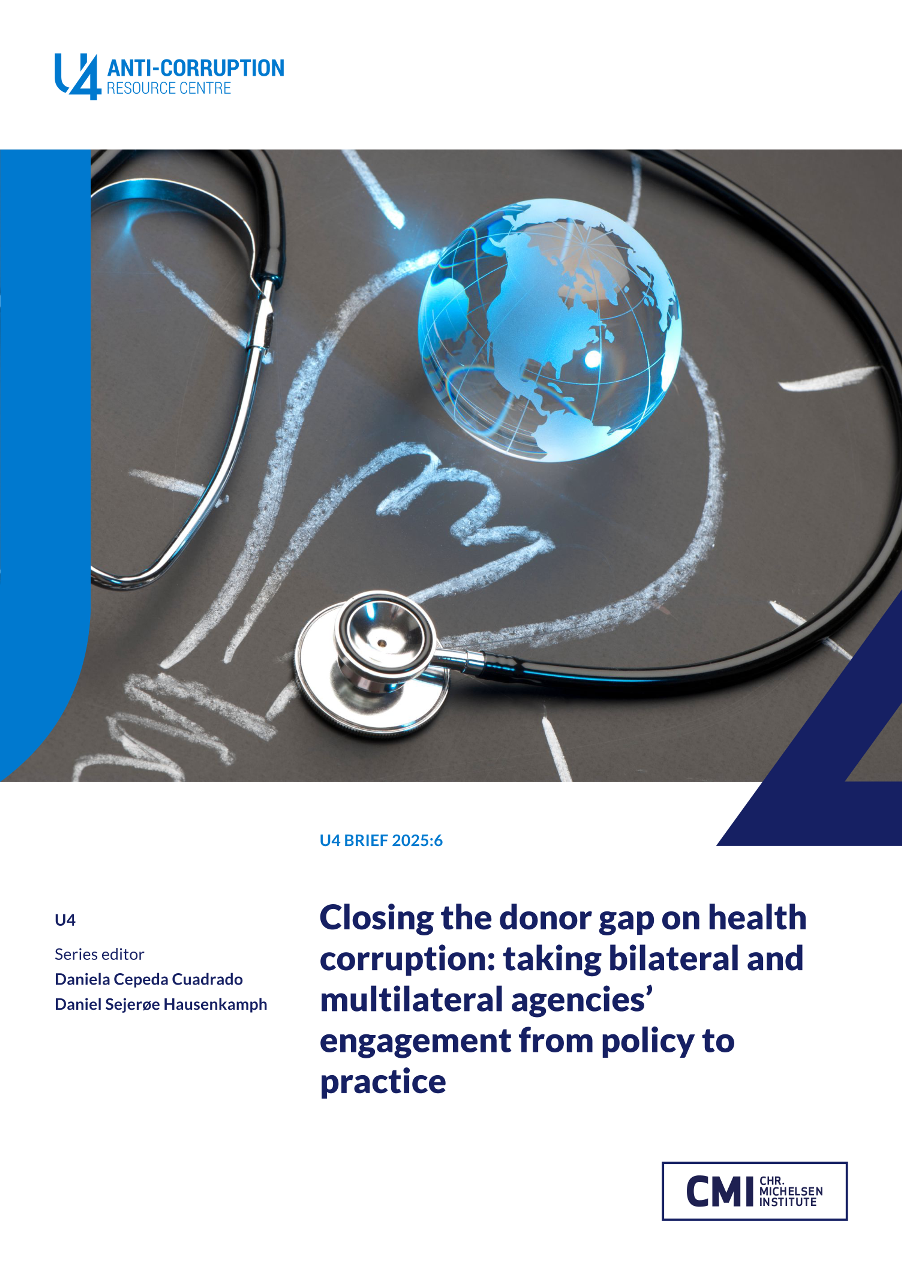 Closing the donor gap on health corruption: taking bilateral and multilateral agencies’ engagement from policy to practice