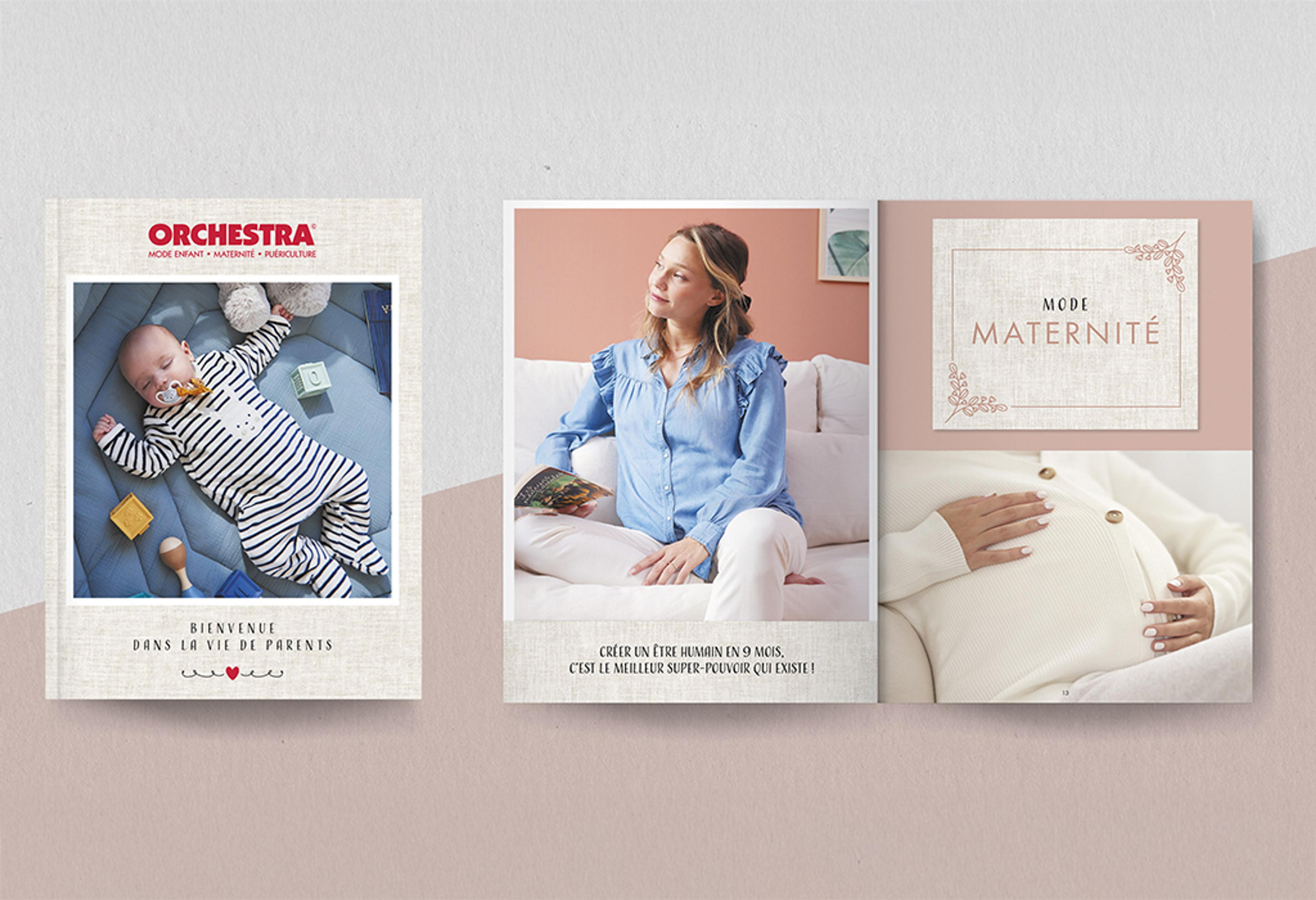 Mise en page de catalogue pour Mode enfant / puériculture