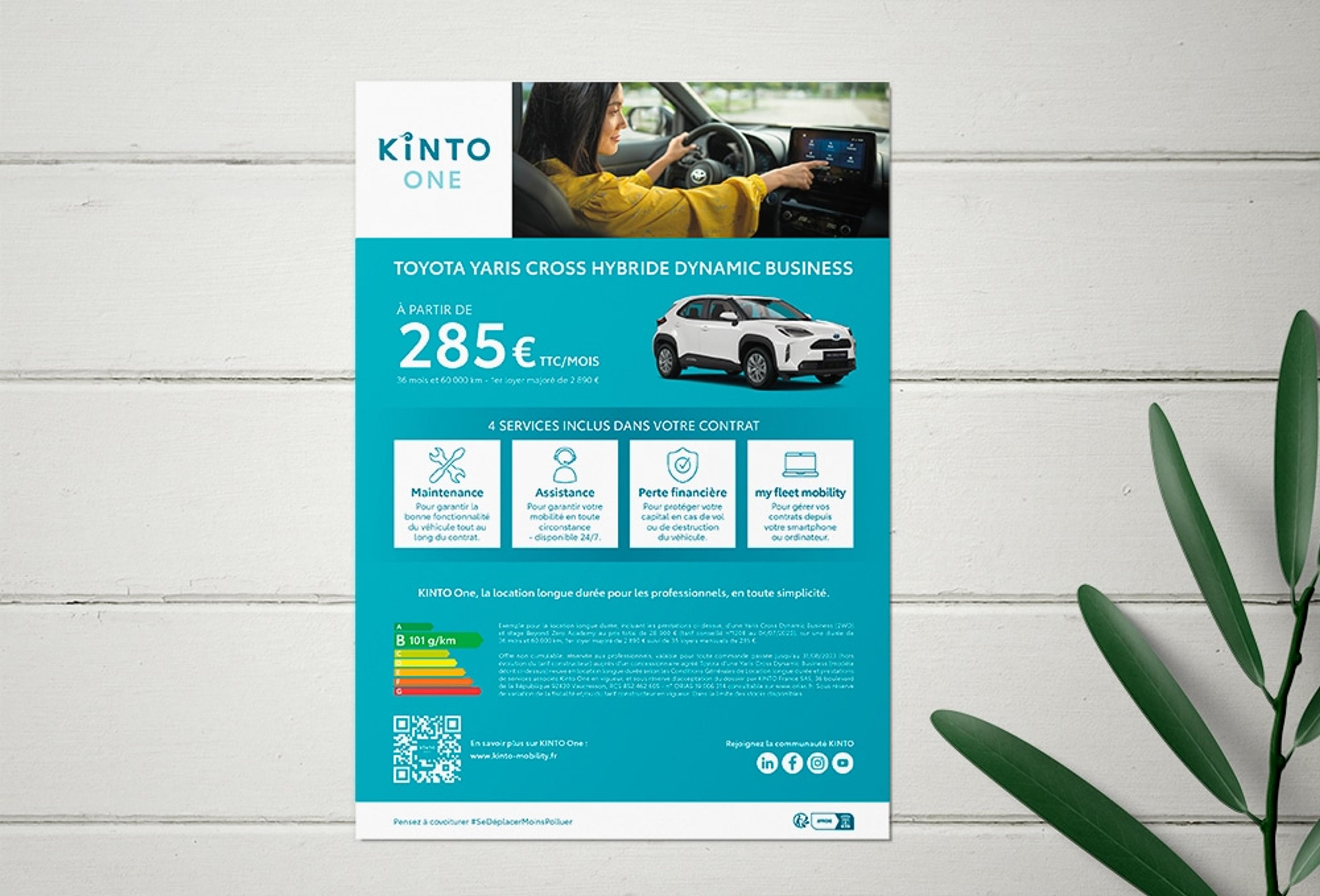 Affiche commerciale pour Mobilité / location longue durée
