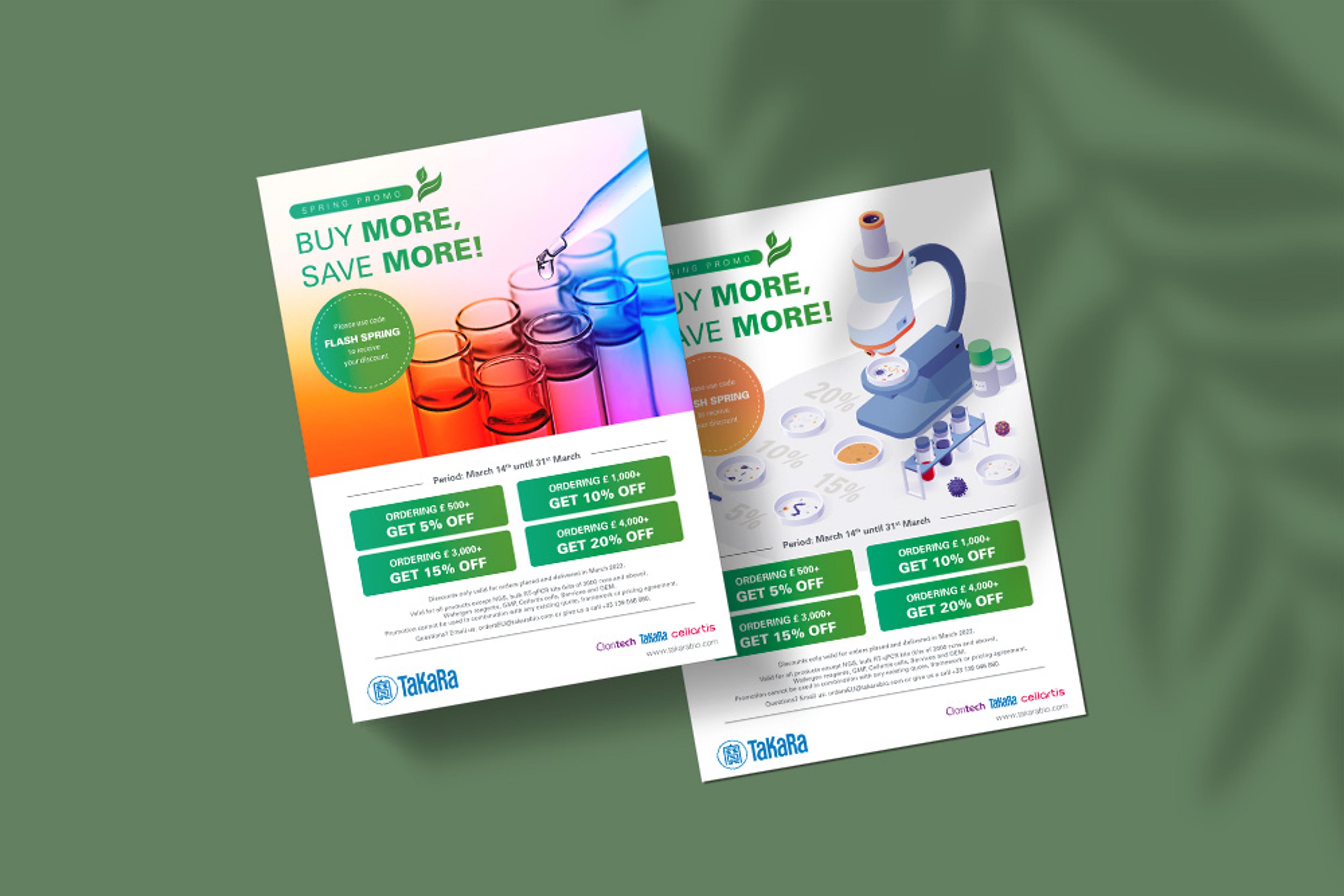 Flyers promotionnels pour Sciences de la vie / biotech