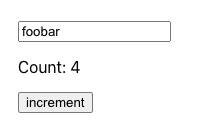 counter input component