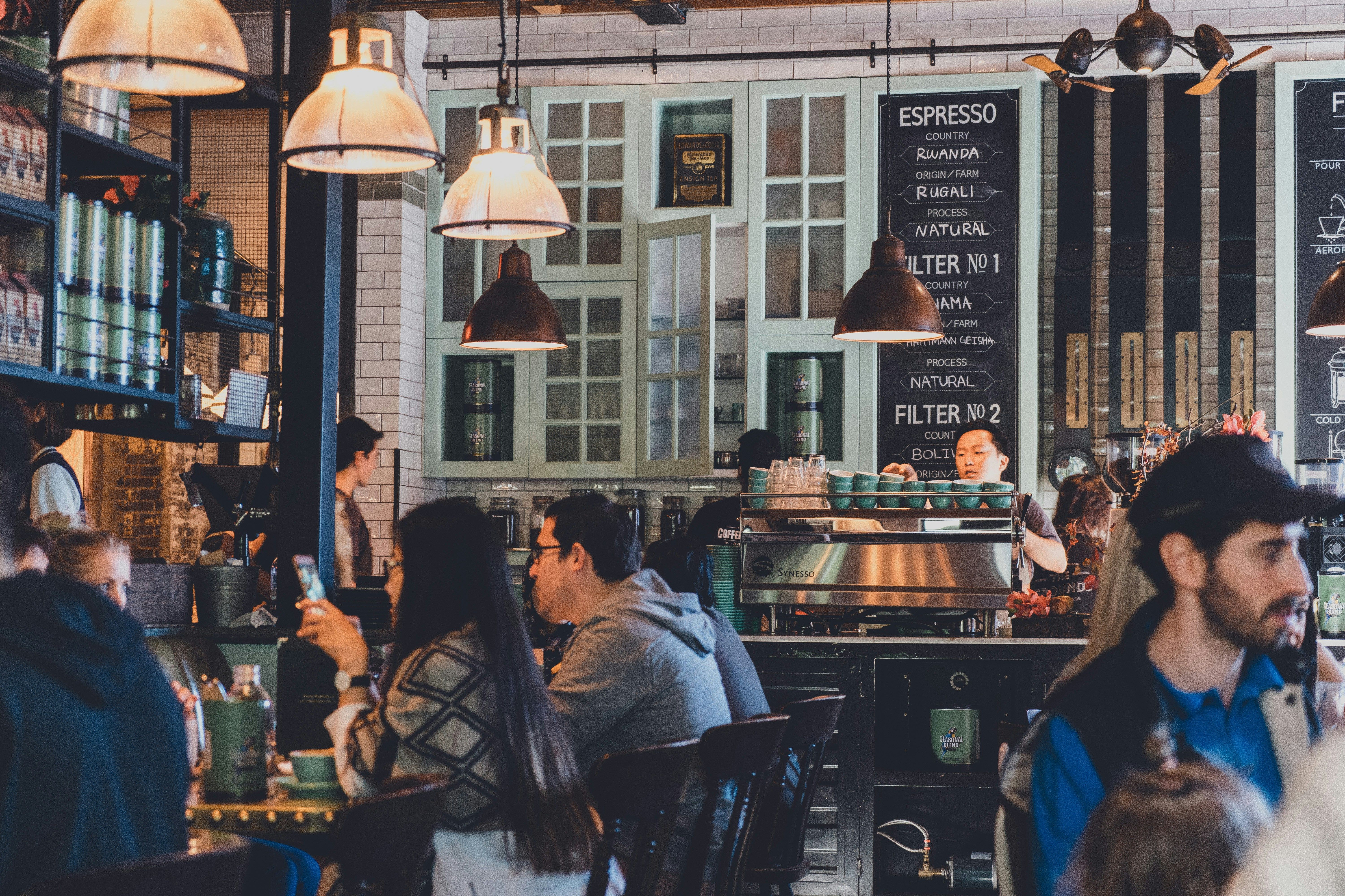 Crowded restaurant