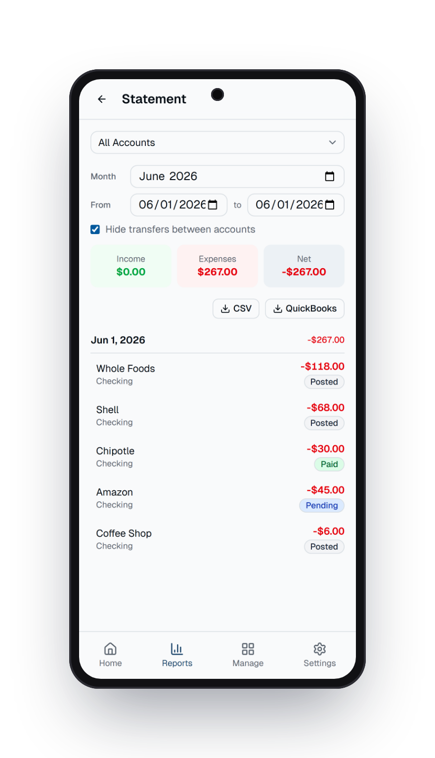 Reports & Statements