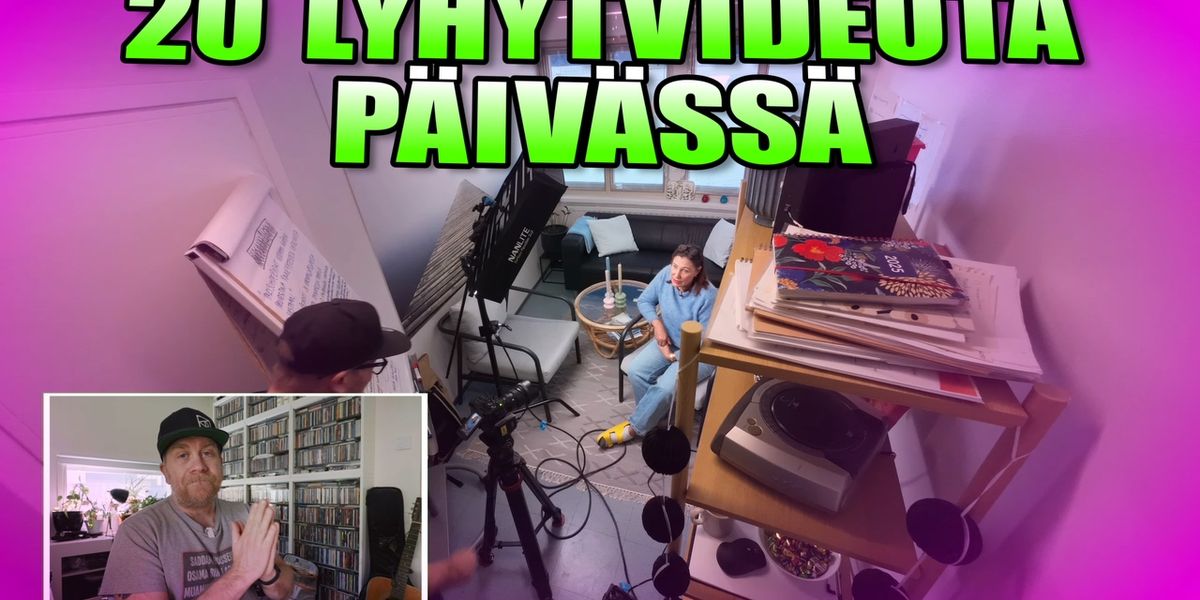 Miten kuvataan 20 laadukasta asiantuntijavideota yhdessä päivässä? (BTS: Niina Luotamo)