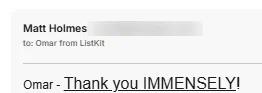 Slack screenshot from Matt Holmes: -