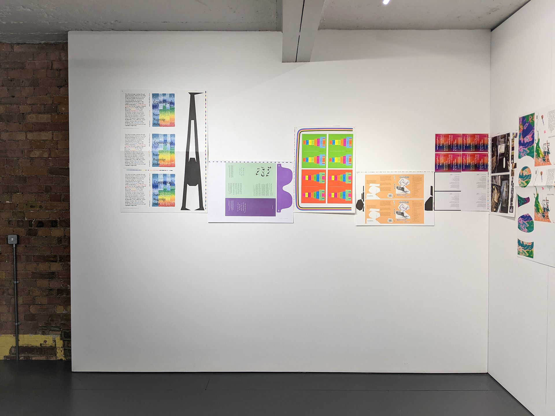 Imposed Alphabet, Fraser Muggeridge studio installation view at No Show Space, 2023
