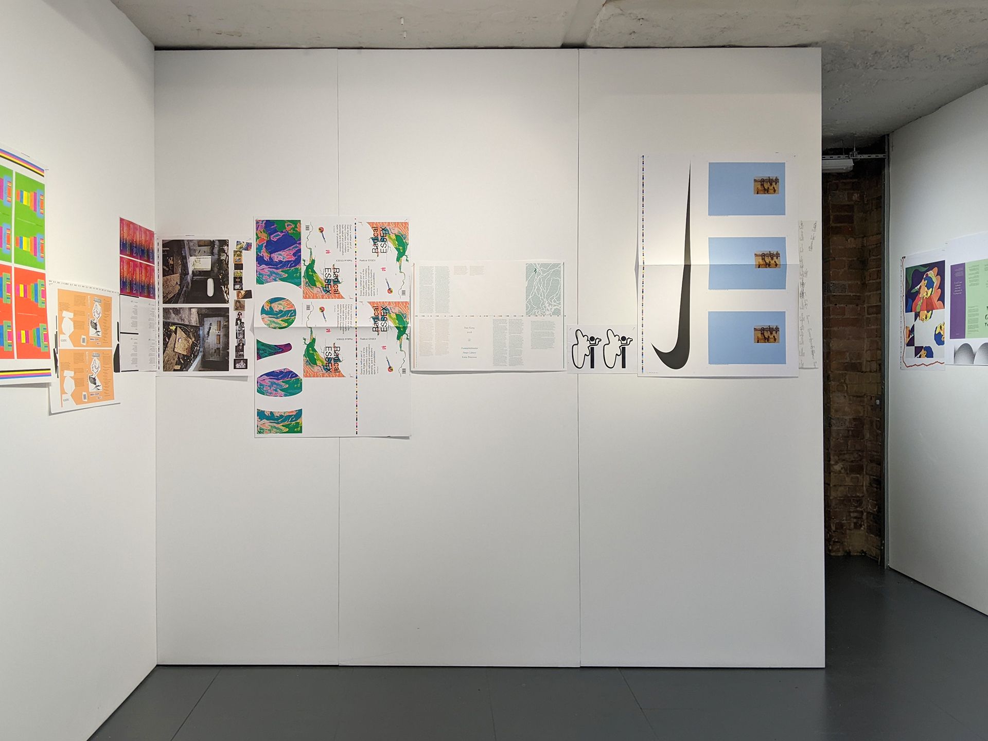 Imposed Alphabet, Fraser Muggeridge studio, installation view F-K at No Show Space, 2023. F- K.