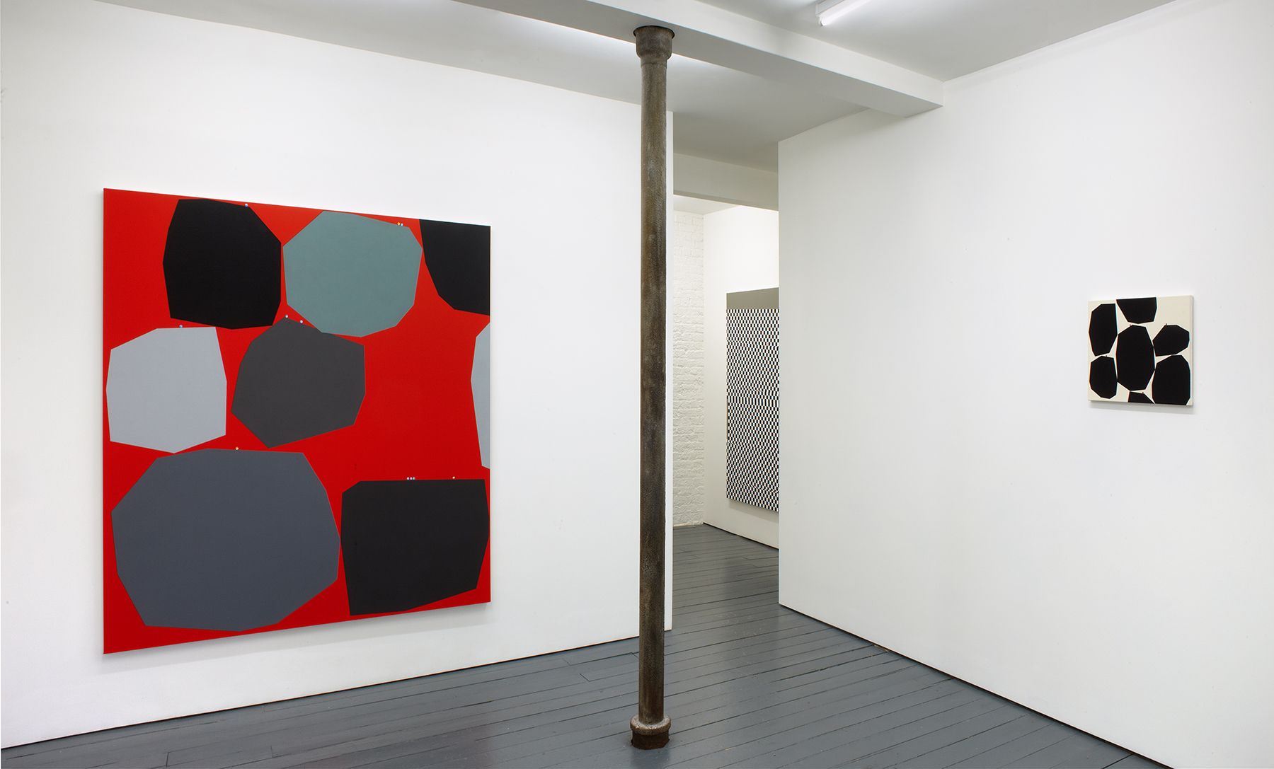 Installation view, Daniel Sturgis, And then again, 2014