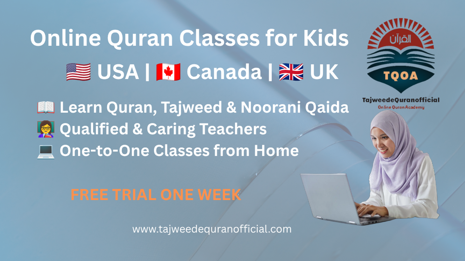 Online Quran Classes for Kids in USA, Canada & UK