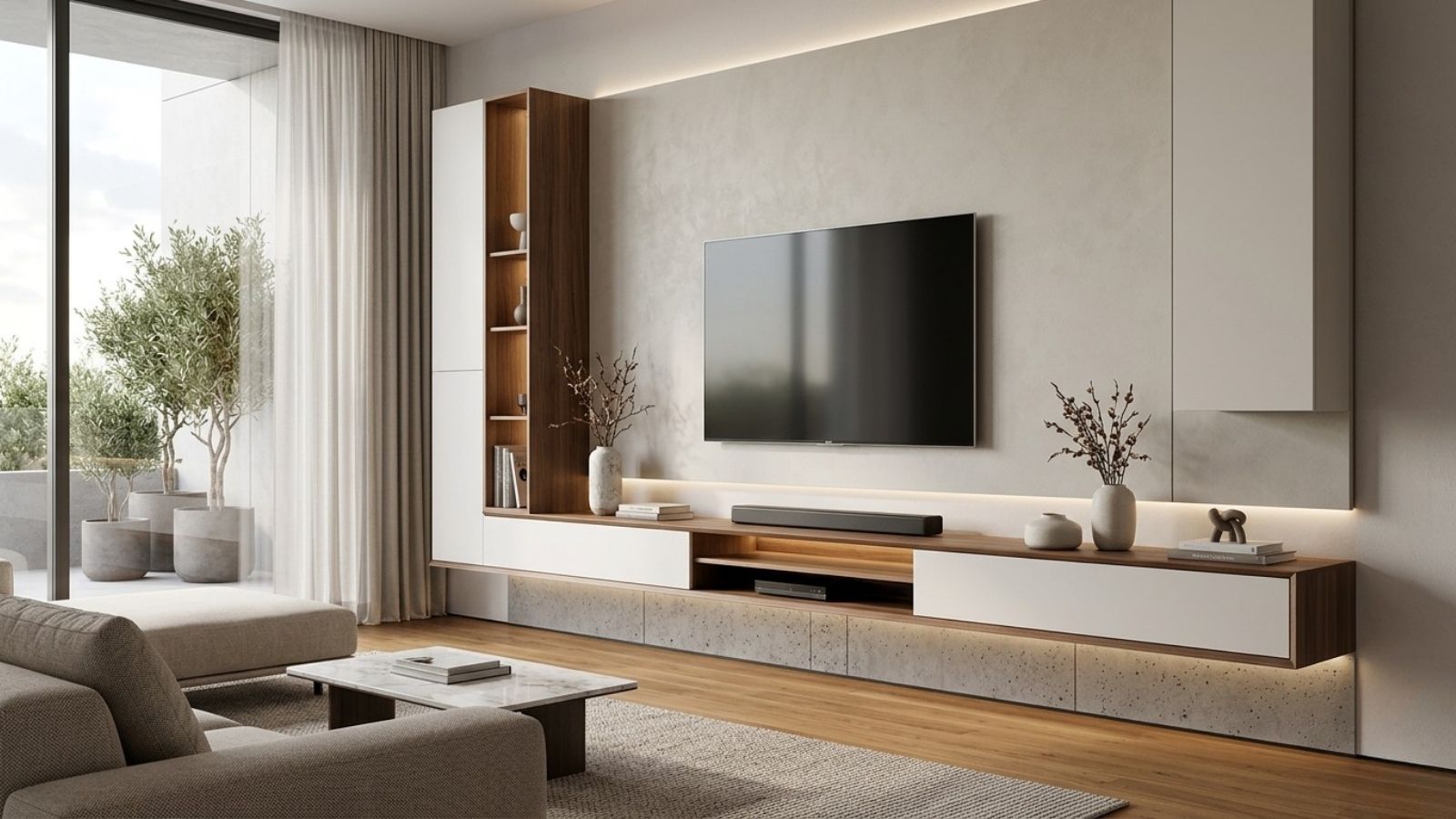 The Focal Point of the Living Room: Aesthetic and Functional Modern TV Units