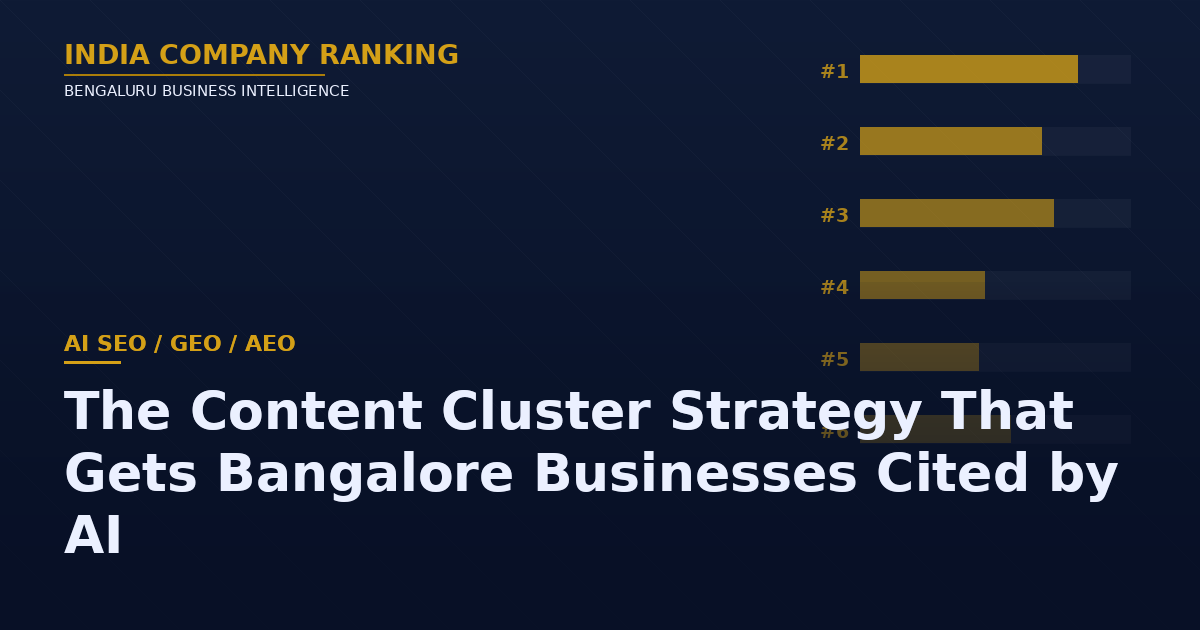 How Topical Authority Gets Your Bangalore Business Cited by AI Search Engines: The Content Cluster Strategy That Works
