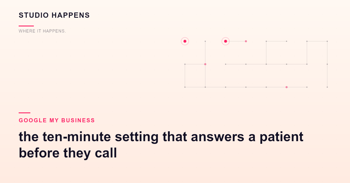 Google Business Profile attributes in Bangalore: the ten-minute setting that answers a patient before they call