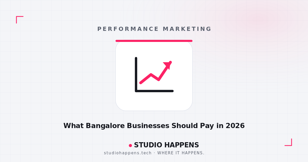 Performance Marketing Pricing: What Bangalore Businesses Should Pay in 2026