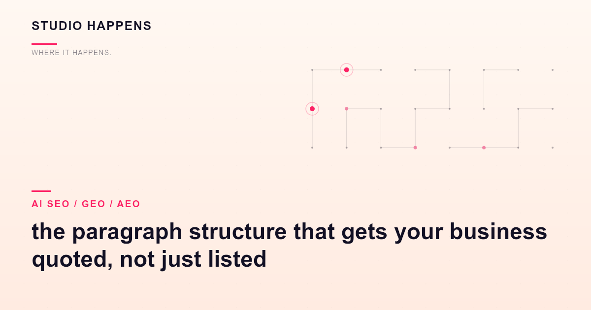 Extractable content for AI search in Bangalore: the paragraph structure that gets your business quoted, not just listed