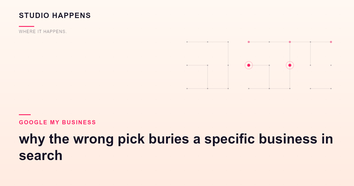 Google Business Profile category in Bangalore: why the wrong pick buries a specific business in search