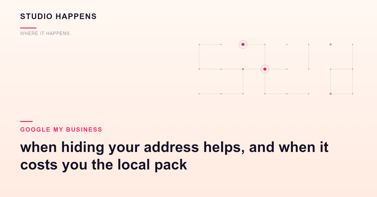 Google Business Profile service area in Bangalore: when hiding your address helps, and when it costs you
