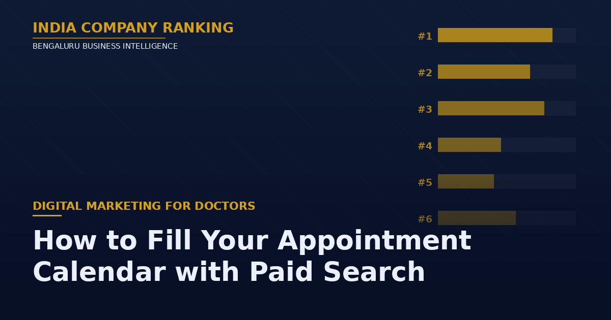 Google Ads for Doctors in Bangalore: How to Fill Your Appointment Calendar with Paid Search