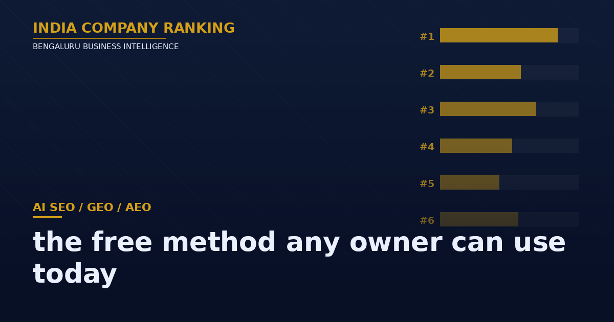 How to check if ChatGPT and Perplexity are recommending your Bangalore business: the free method any owner can use today