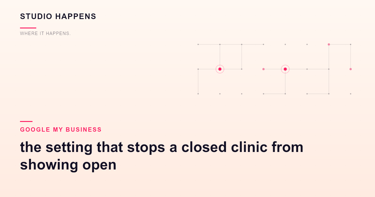 Google Business Profile special hours in Bangalore: the setting that stops a closed clinic from showing open