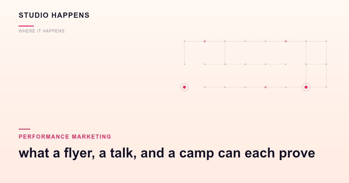 Neurosurgeons: what a flyer, a talk, and a camp can each prove