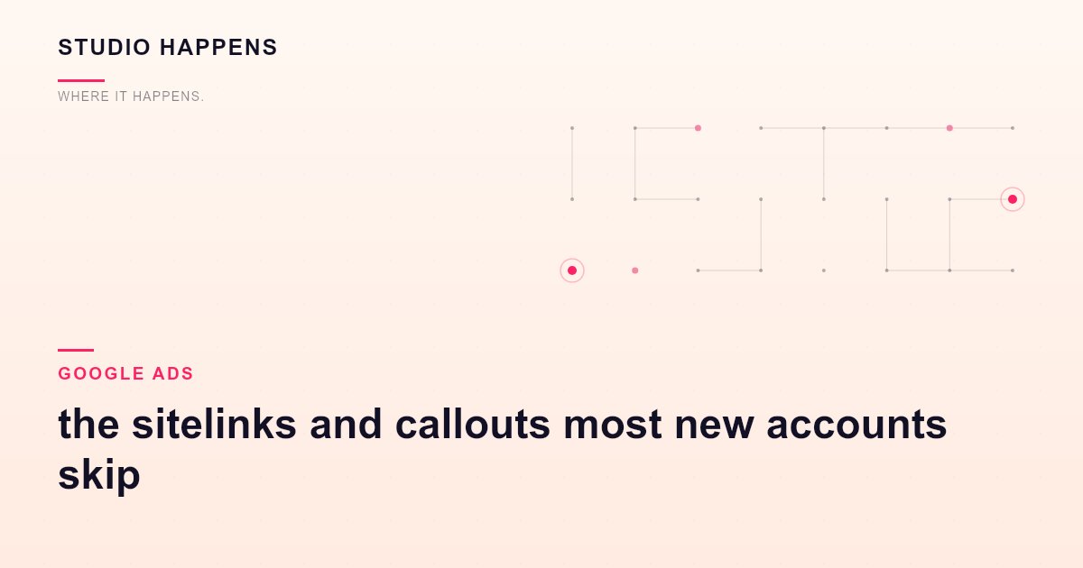Google Ads asset setup in Bangalore: the sitelinks and callouts most new accounts skip