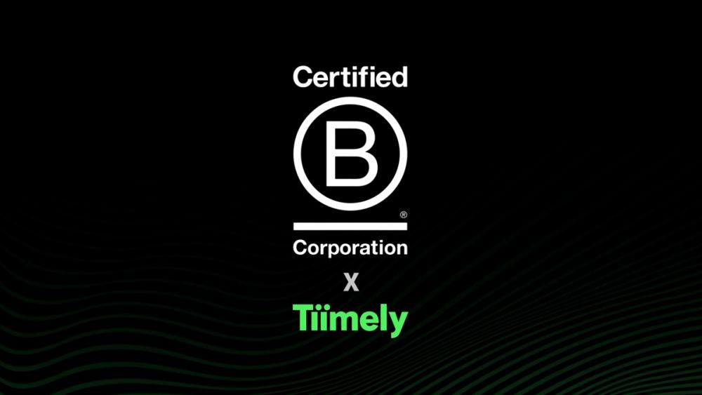 Tiimely BCorp certification